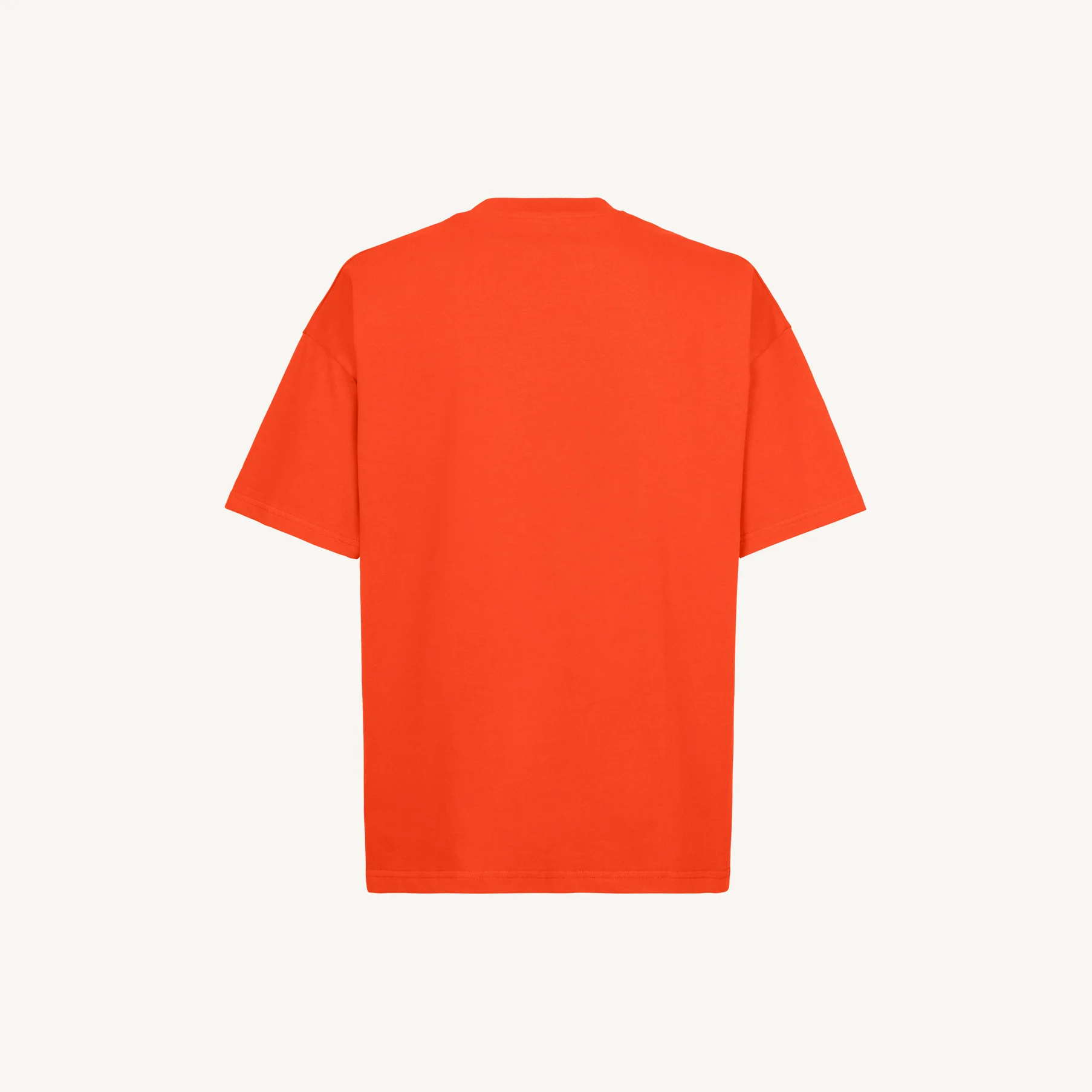 17-1464 TCX Red Orange Oversized Tee. - Image 2
