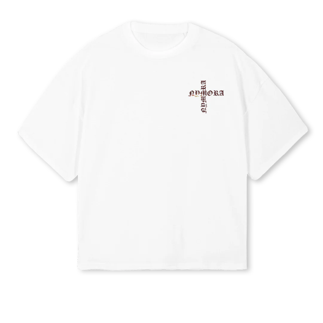 AAAAAAAAAAAAAAAAAAE White Oversized Boxy Tee.