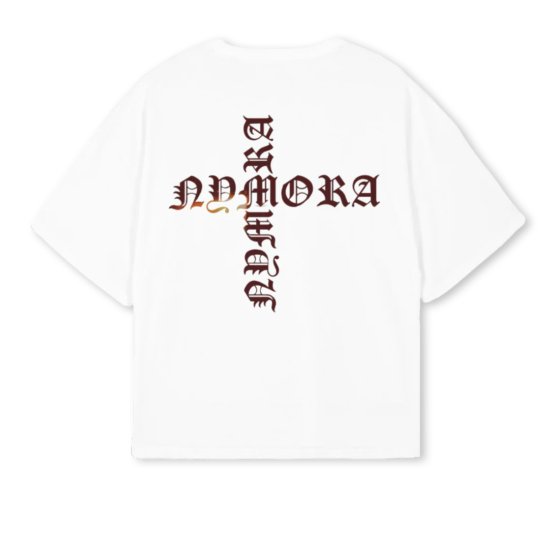 AAAAAAAAAAAAAAAAAAE White Oversized Boxy Tee. - Image 2