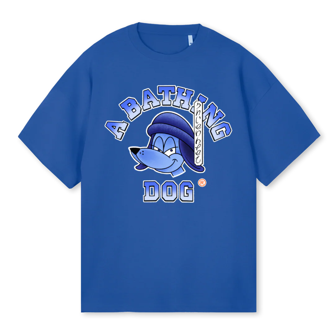 ABD CHIENBLEU Cobalt Blue Oversized Tee.