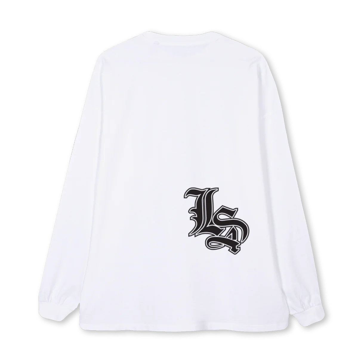 ABVIER White Oversized LS Tee. - Image 2