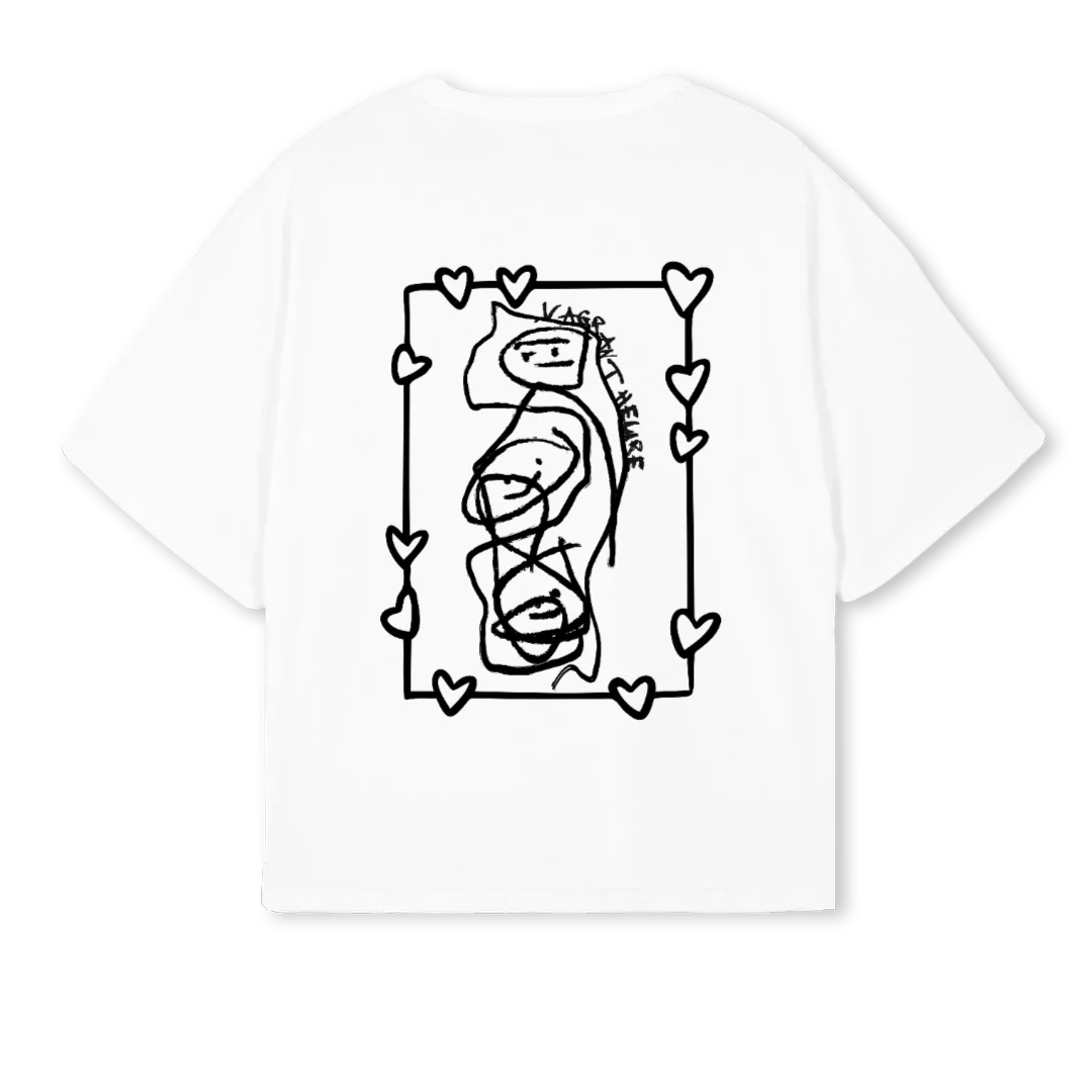 ACHILDSMIND White Oversized Boxy Tee. - Image 2