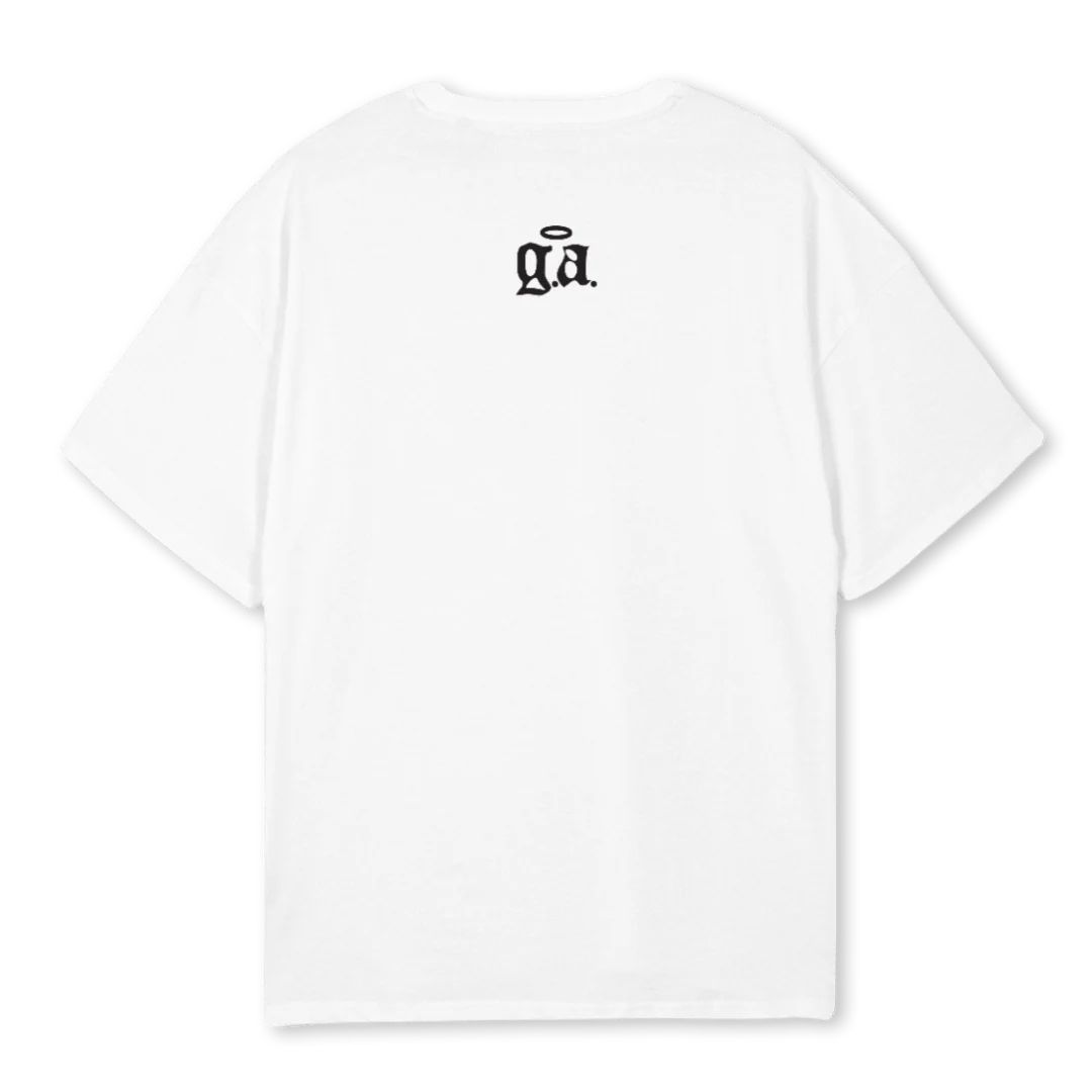 ADVERTISMENT TEE White Oversized Tee. - Image 2