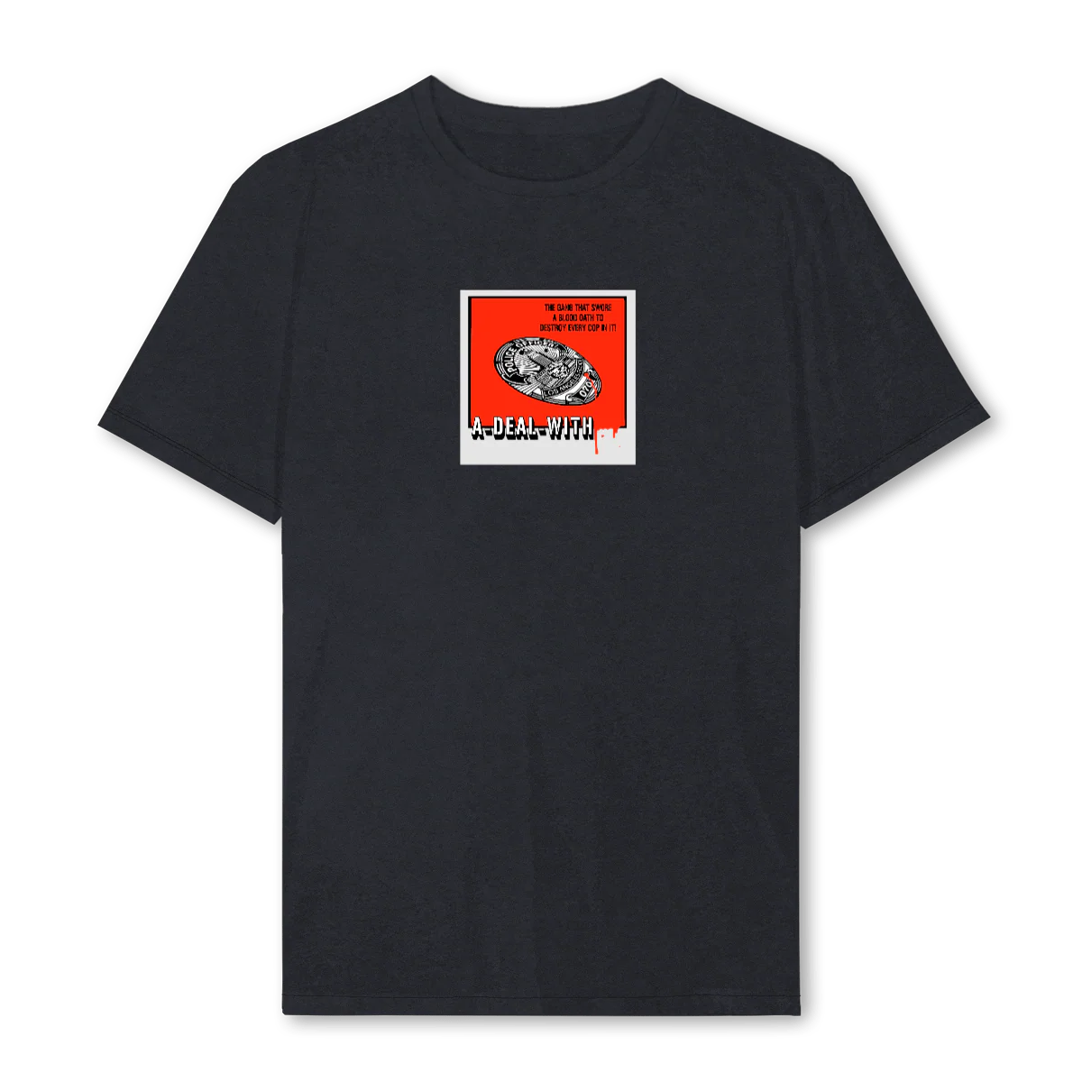 ADWASSLTPLRD Vintage Black Regular Tee.