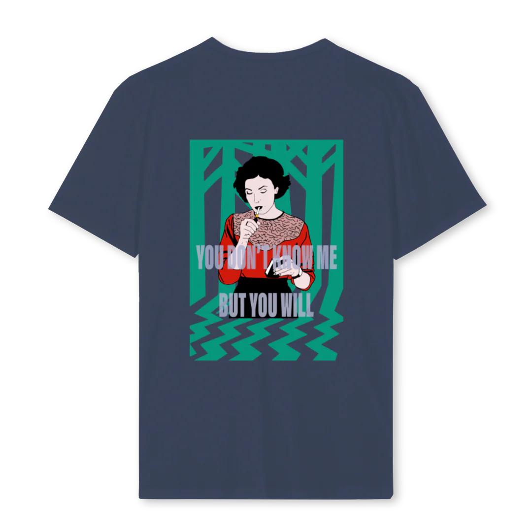 ADWAUDREY Navy Blue Regular Tee. - Image 2