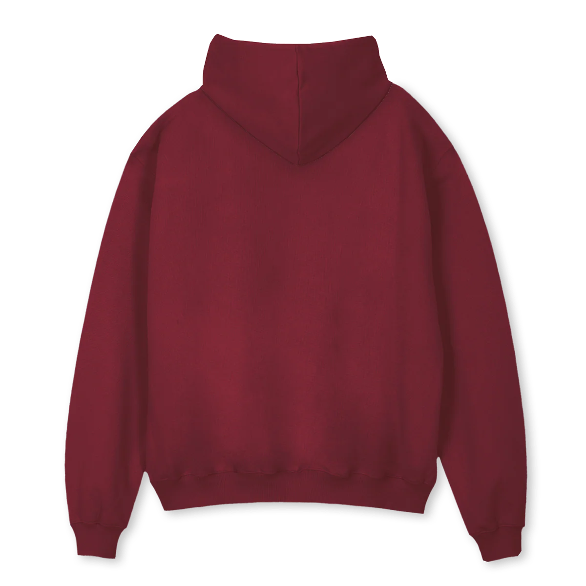 ADWHANSWHT_1 Burgundy Oversized Hoodie. - Image 2