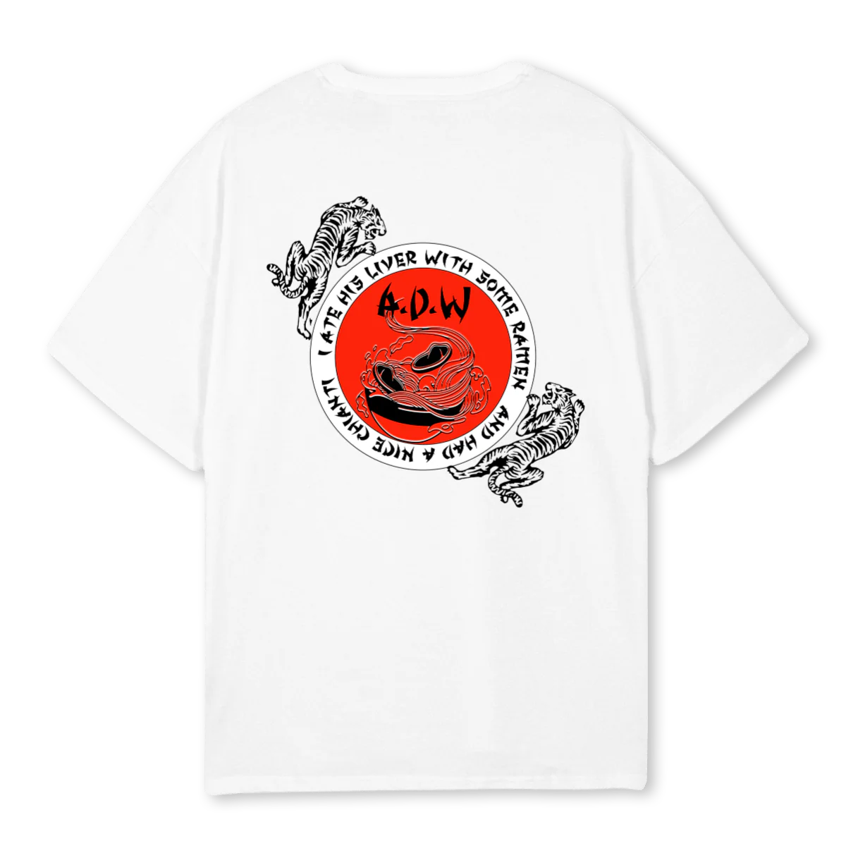 ADWLIVER White Oversized Tee. - Image 2