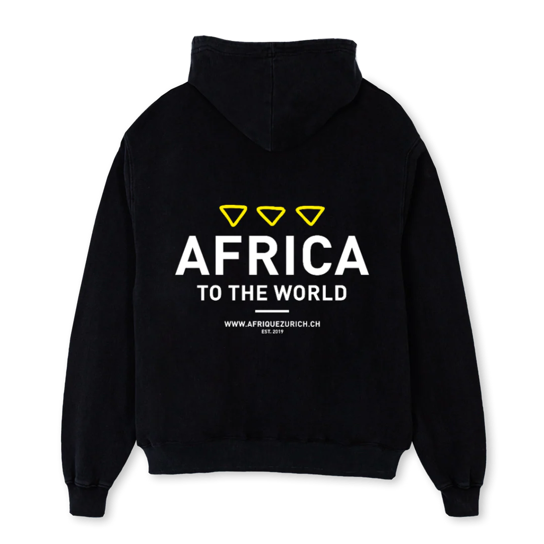 AFRIQUEHOODIE Black Oversized Hoodie. - Image 2