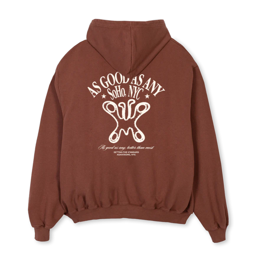 AAABUTTERFLY_VB2 Vintage Brown Oversized Hoodie - Image 2