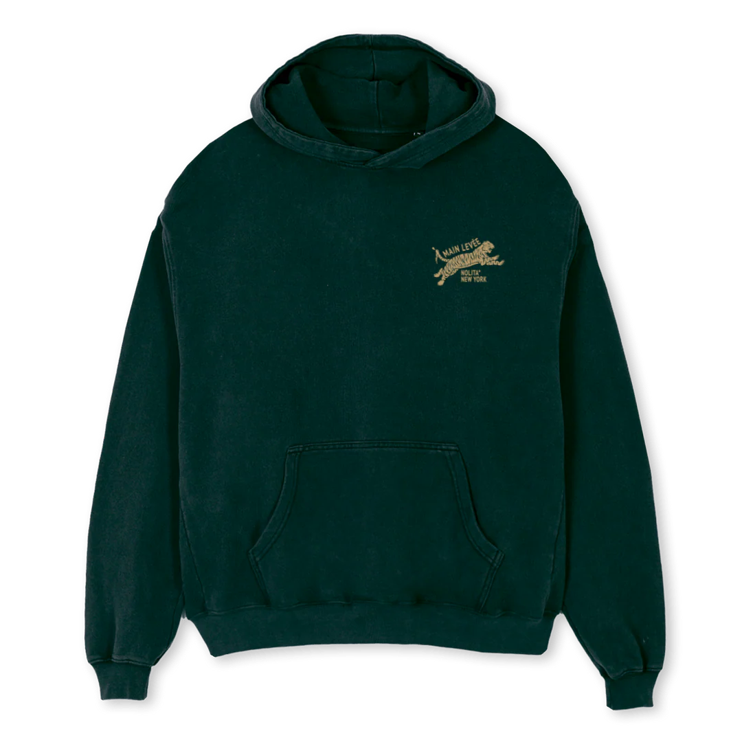 AMLCHINATOWNTIGER_WGOLDEN Wild Green Oversized Hoodie.