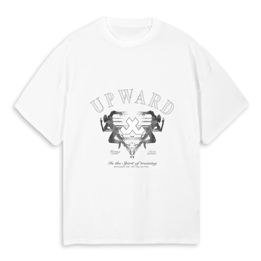 AIM WHT White Oversized Tee.