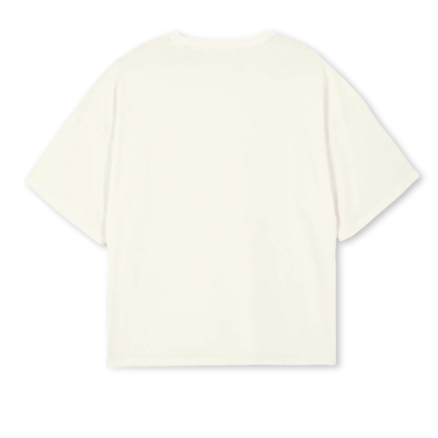 AIRCREWCREAM Cream Oversized Boxy Tee. - Image 2