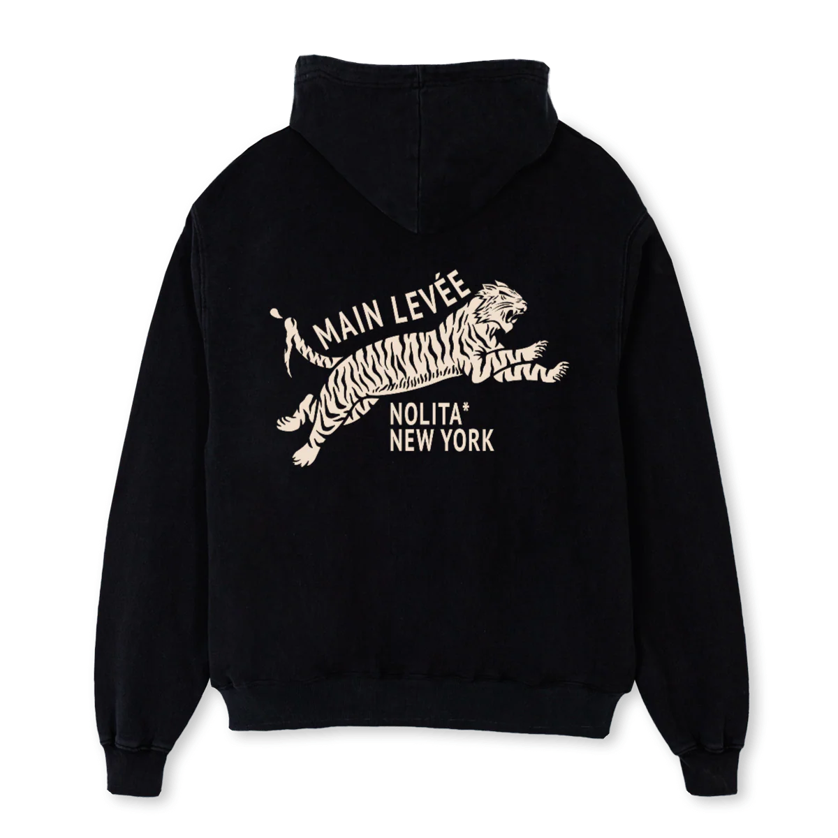 AMLCHINATOWNTIGER_C Black Oversized Hoodie. - Image 2