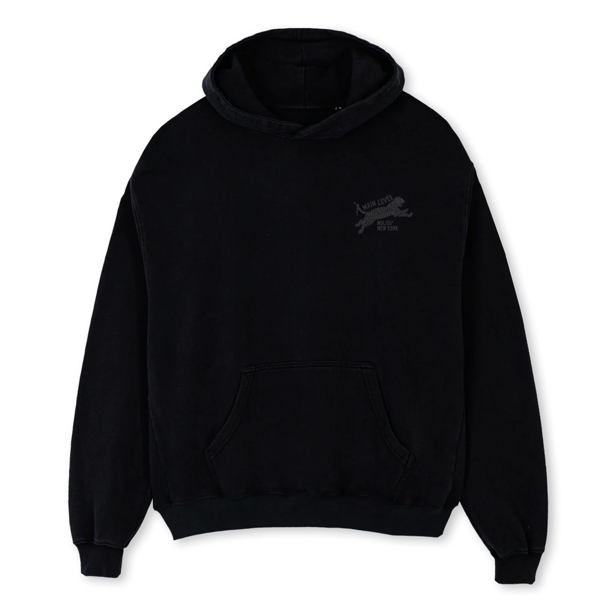 AMLCHINATOWNTIGER_DG Black Oversized Hoodie.