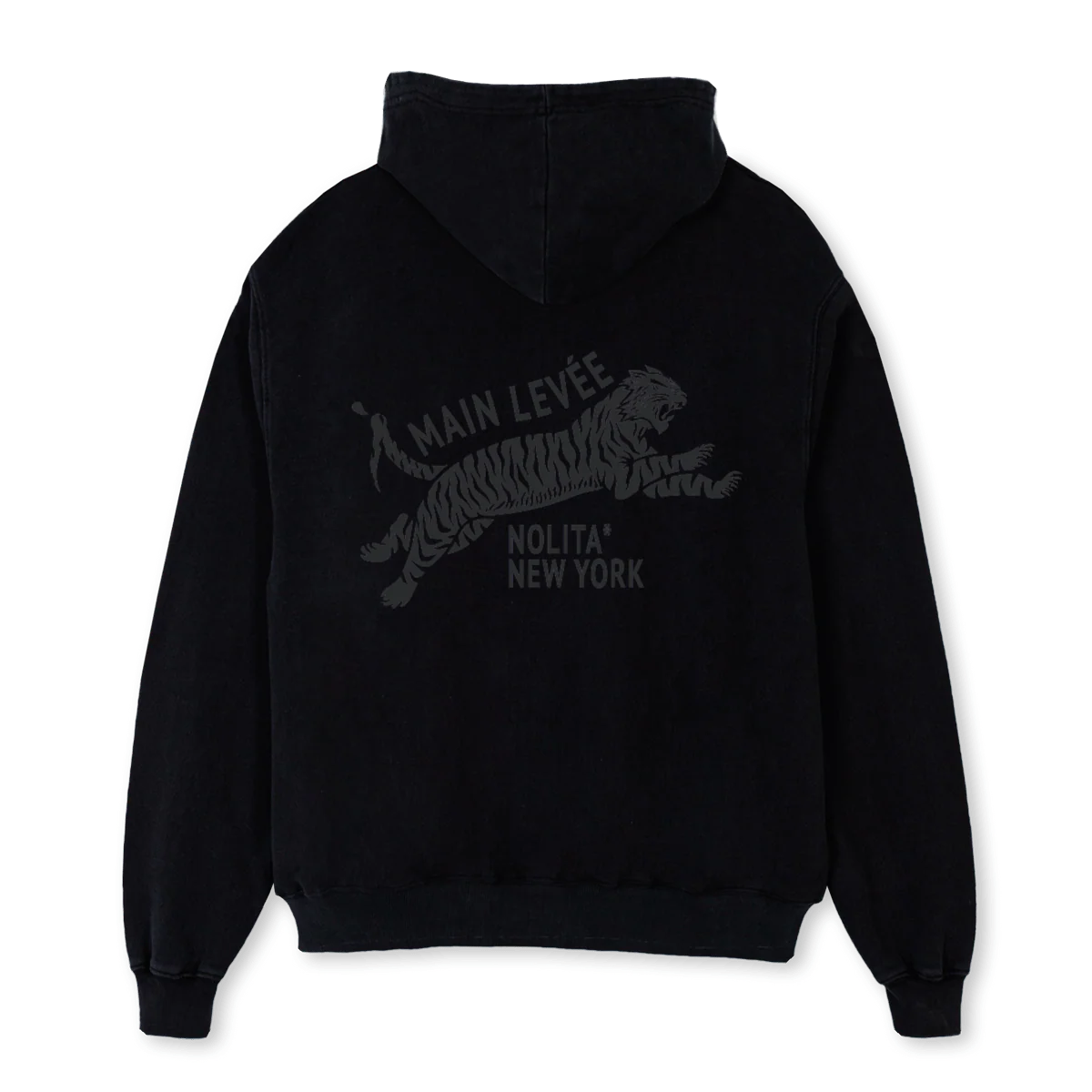 AMLCHINATOWNTIGER_DG Black Oversized Hoodie. - Image 2