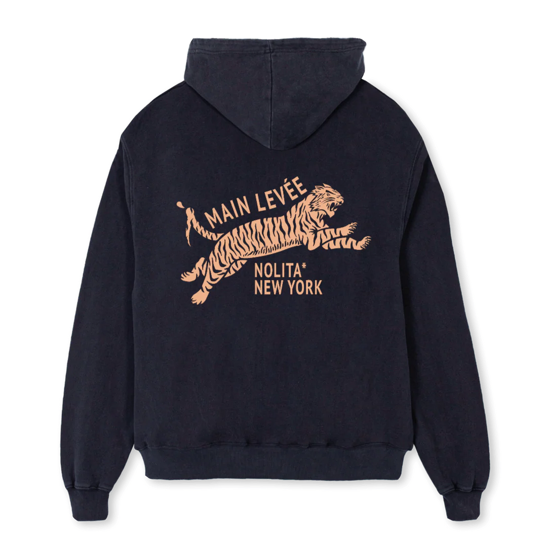 AMLCHINATOWNTIGER Vintage Black Oversized Hoodie. - Image 2