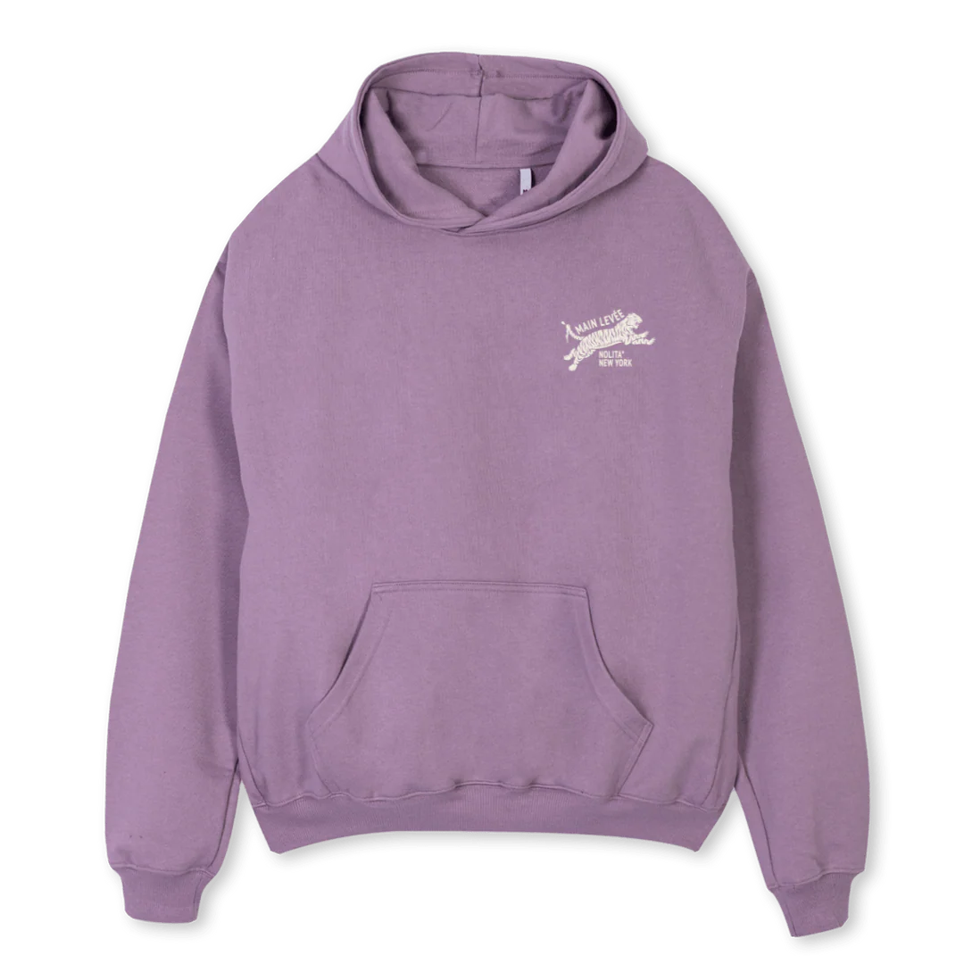 AMLTIGERURGENT_P Purple Oversized Hoodie.
