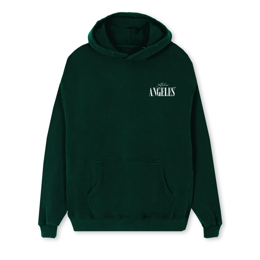 ANGELES HOODIEGREEN Wild Green Regular Hoodie.