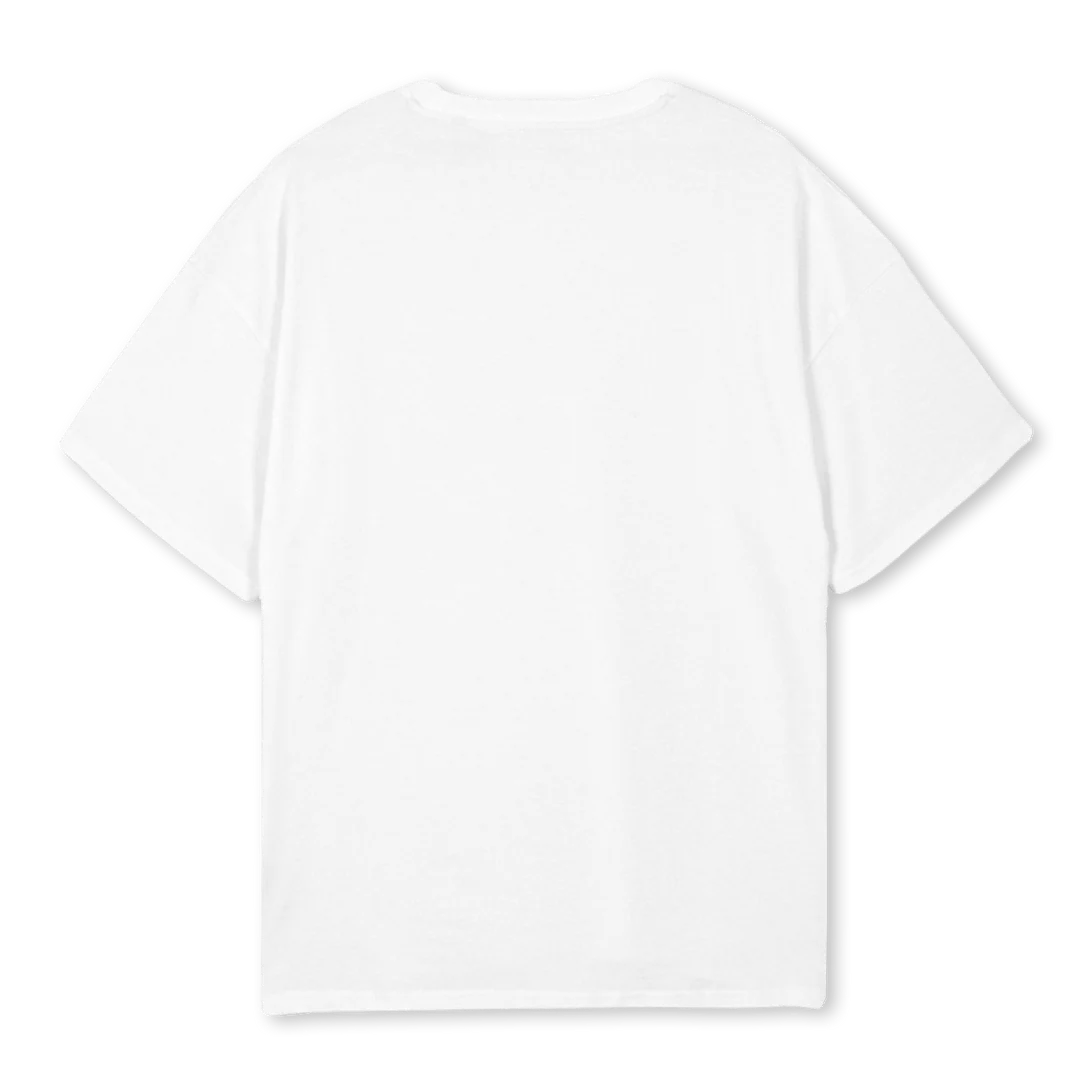 ANGES BLANC White Oversized Tee. - Image 2