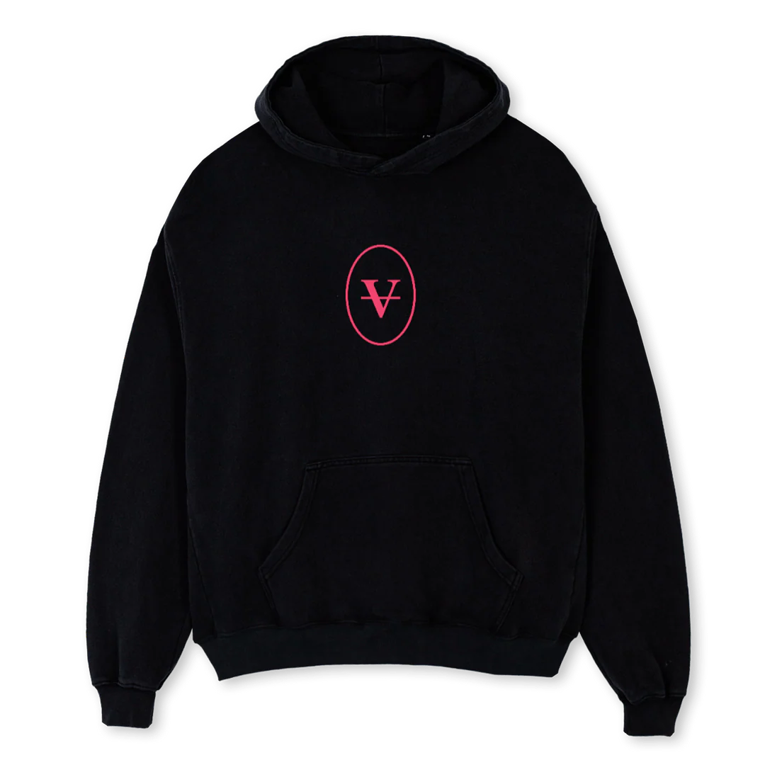 ANGRY GODS DS HOODIE Black Oversized Hoodie.