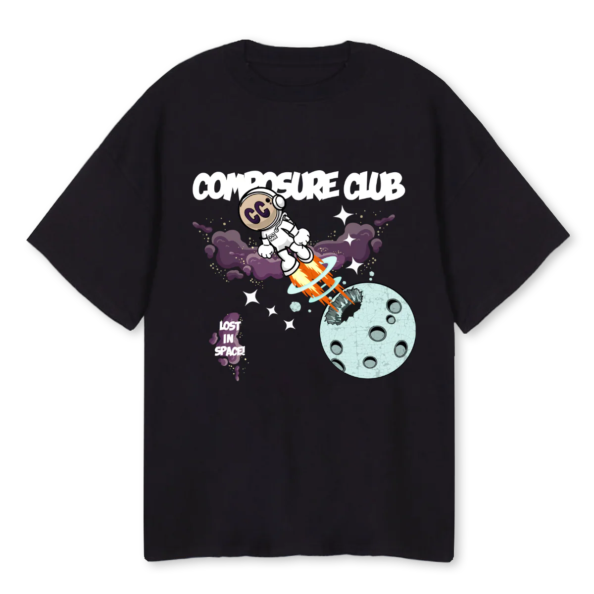 ANNI FOUR Black Oversized Tee.