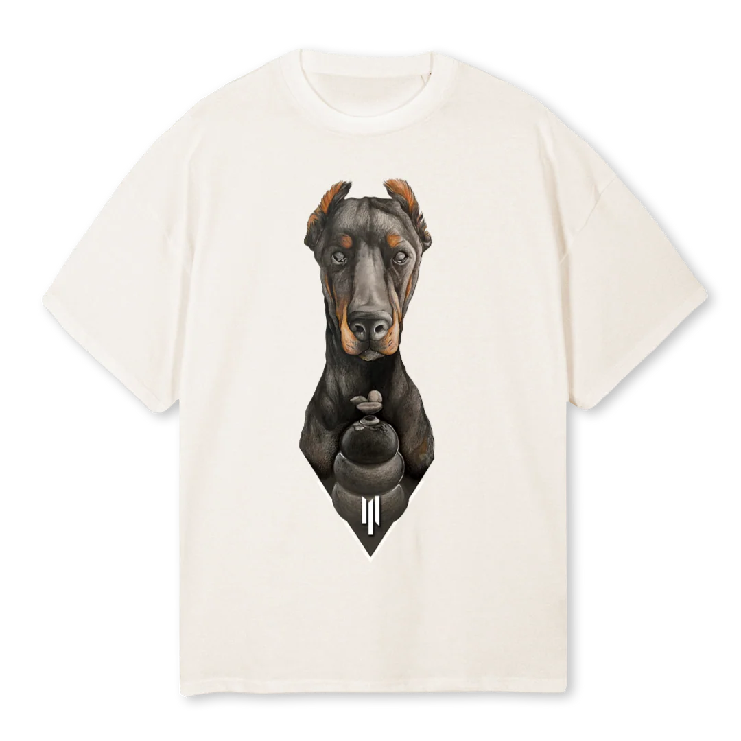 ANUBISOFFWHITE Vintage White Oversized Tee.