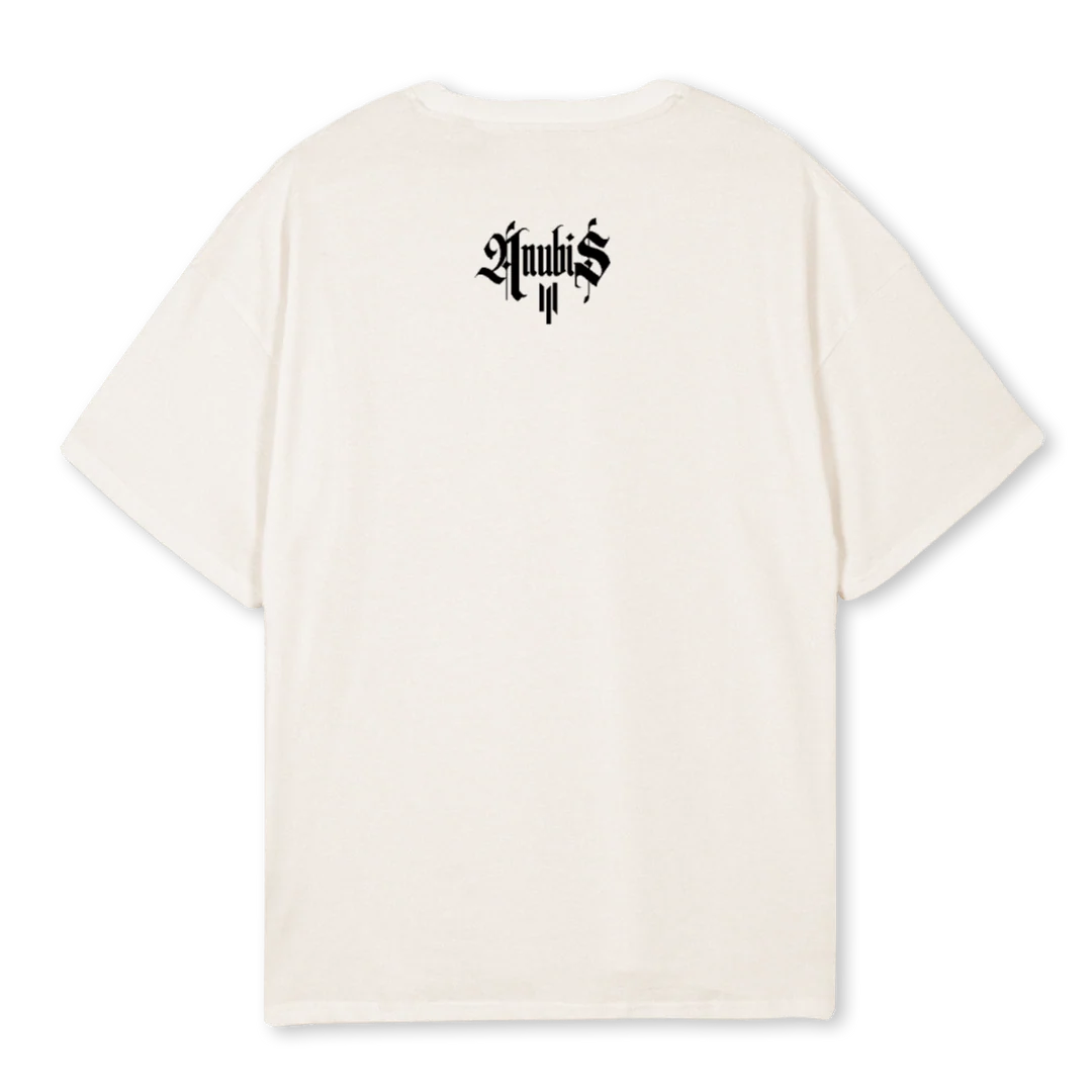 ANUBISOFFWHITE Vintage White Oversized Tee. - Image 2