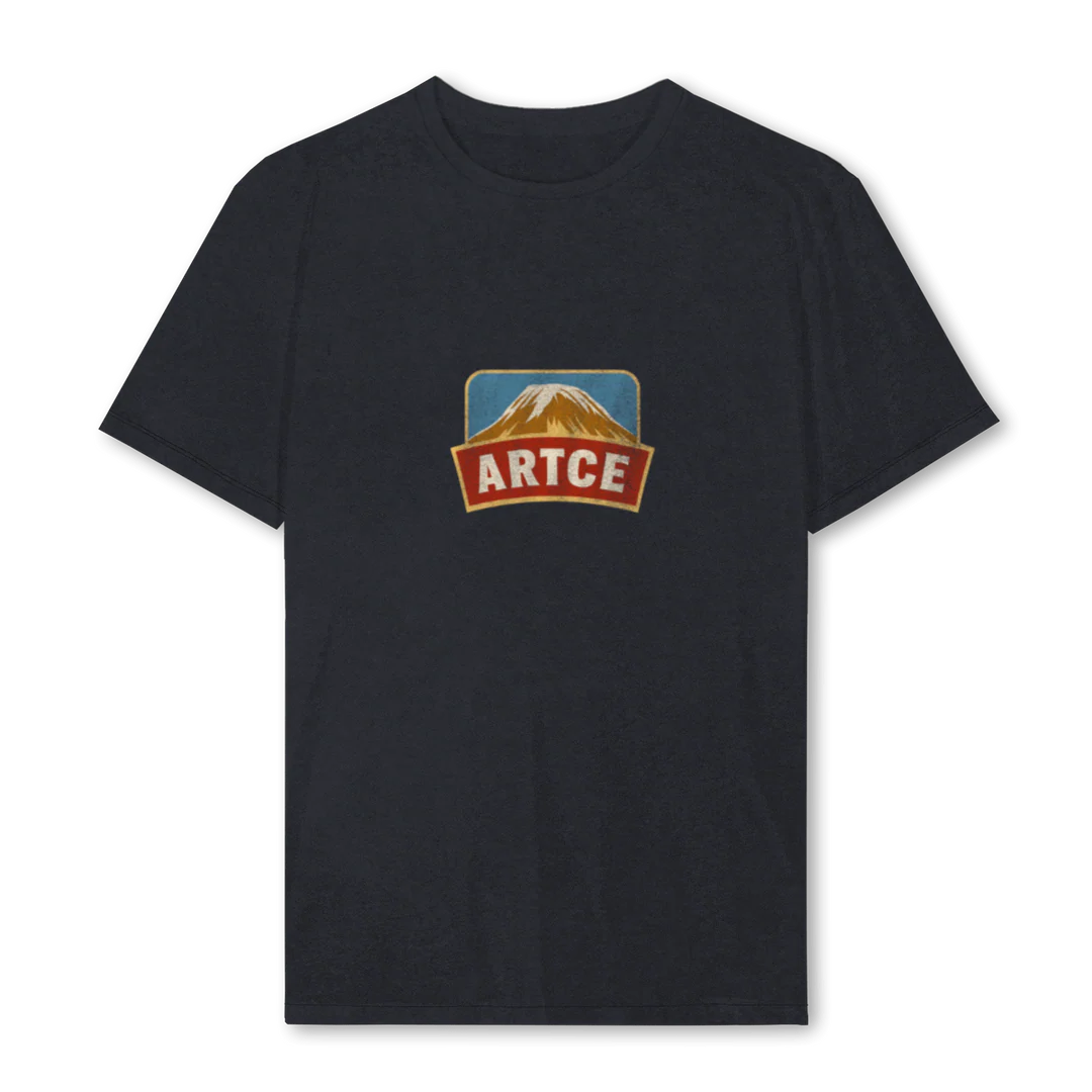 ARTERIENCE Vintage Black Regular Tee.