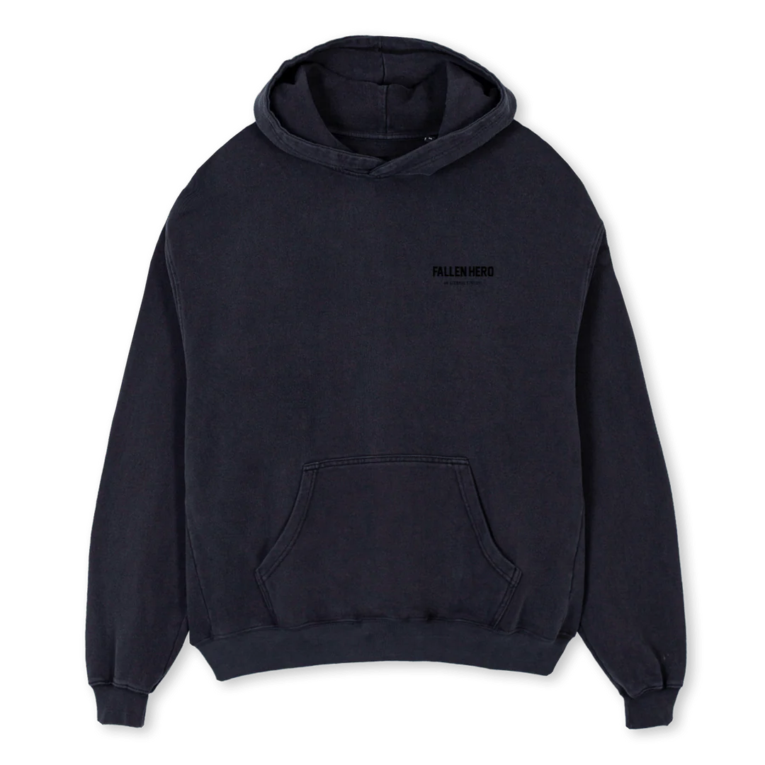 ARTHUR Vintage Black Oversized Hoodie.