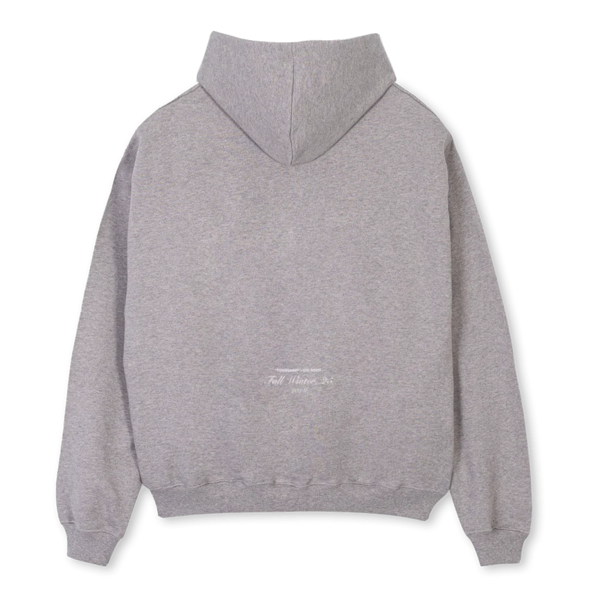 TSGLOWZIPPER_GM Grey Marl Oversized Zipped Hoodie - Image 2