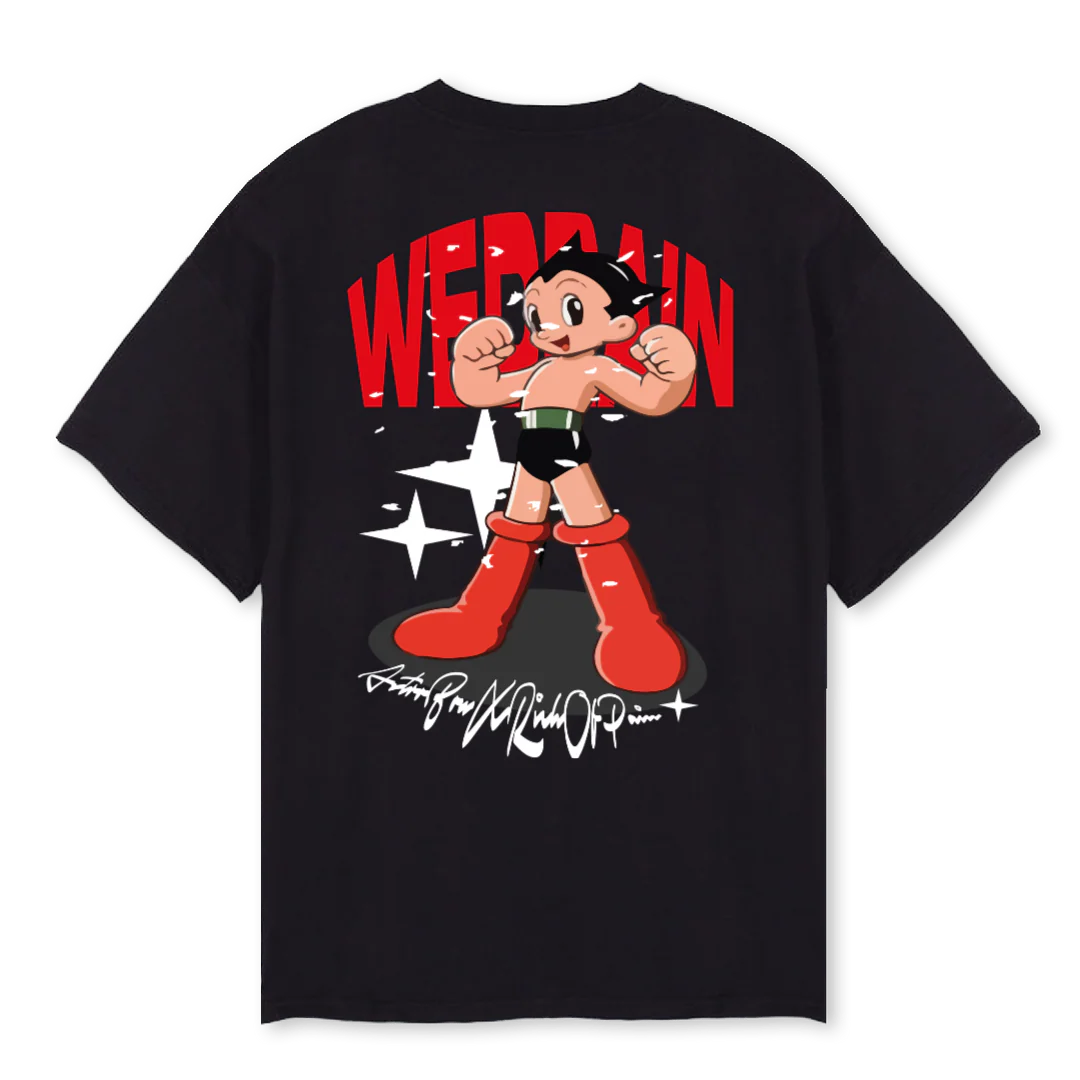 ASTRO WD B Black Oversized Tee. - Image 2