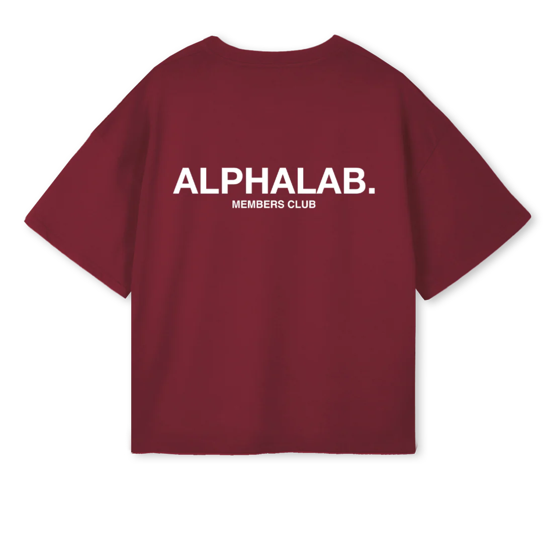 ATHLETESSHIRTBURG Burgundy Oversized Boxy Tee. - Image 2