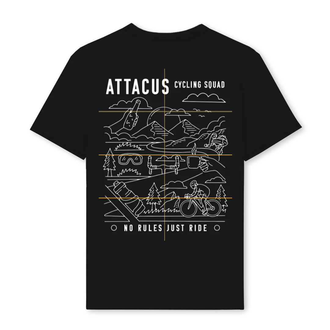 ATTACUSBACKPRINT Black Regular Tee. - Image 2