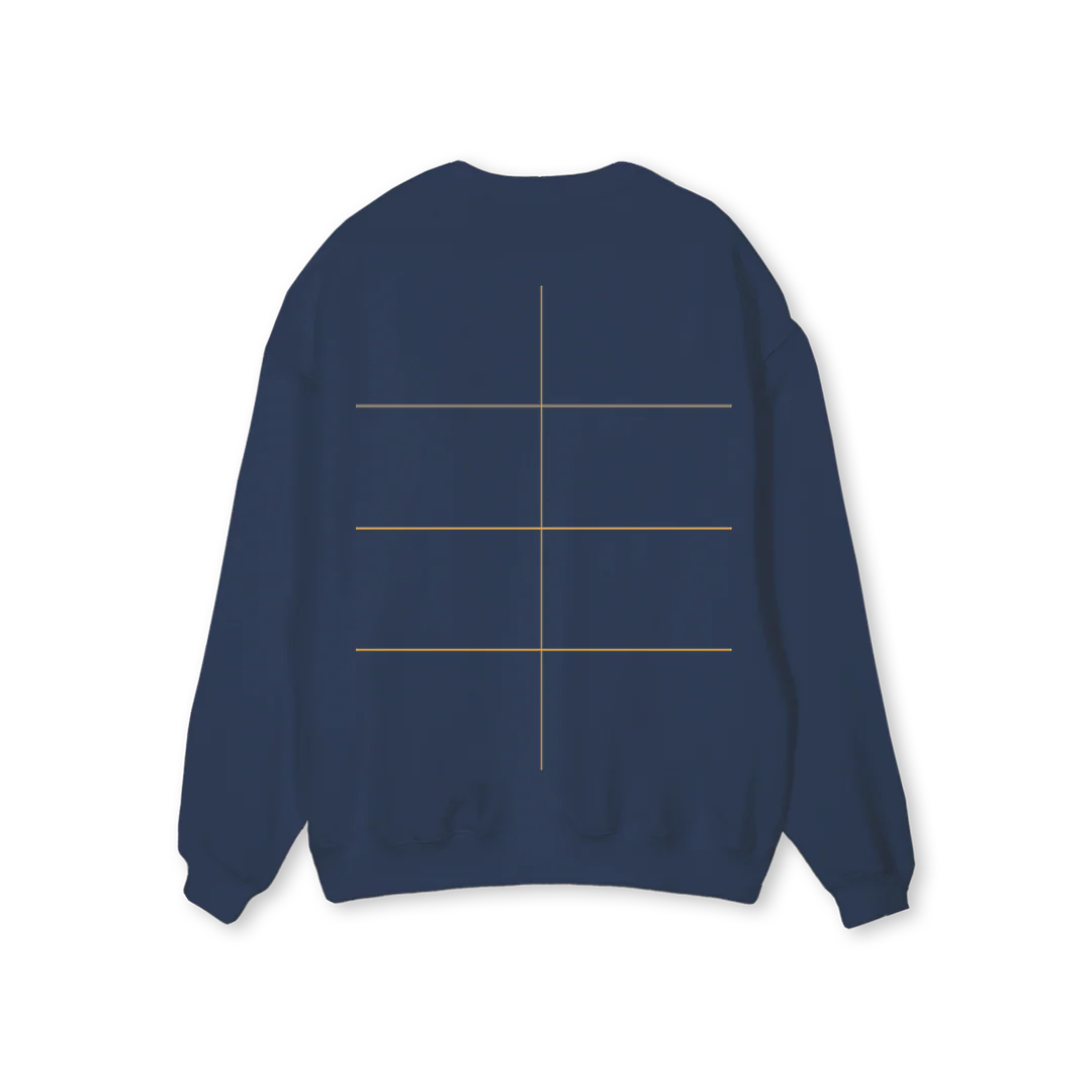 ATTENTION REIKIÄ Navy Blue Regular Crewneck Sweater. - Image 2