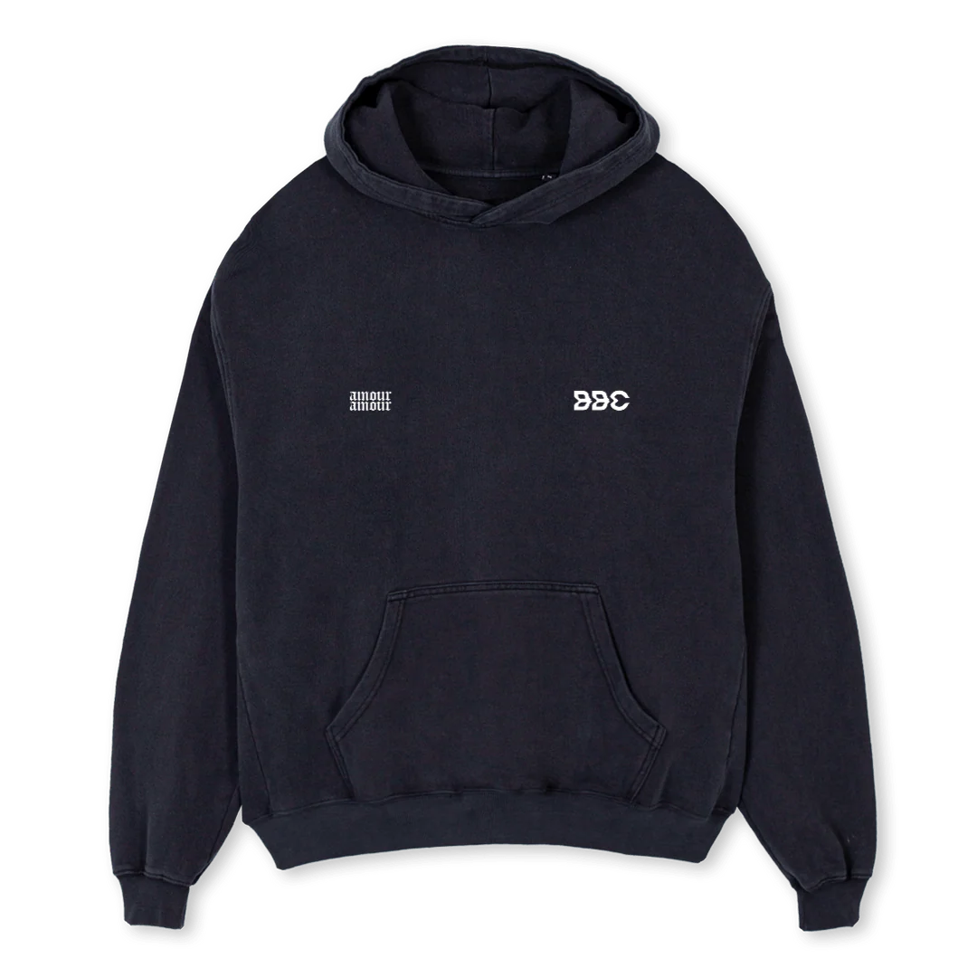 AVABBCHOODIE Vintage Black Oversized Hoodie.