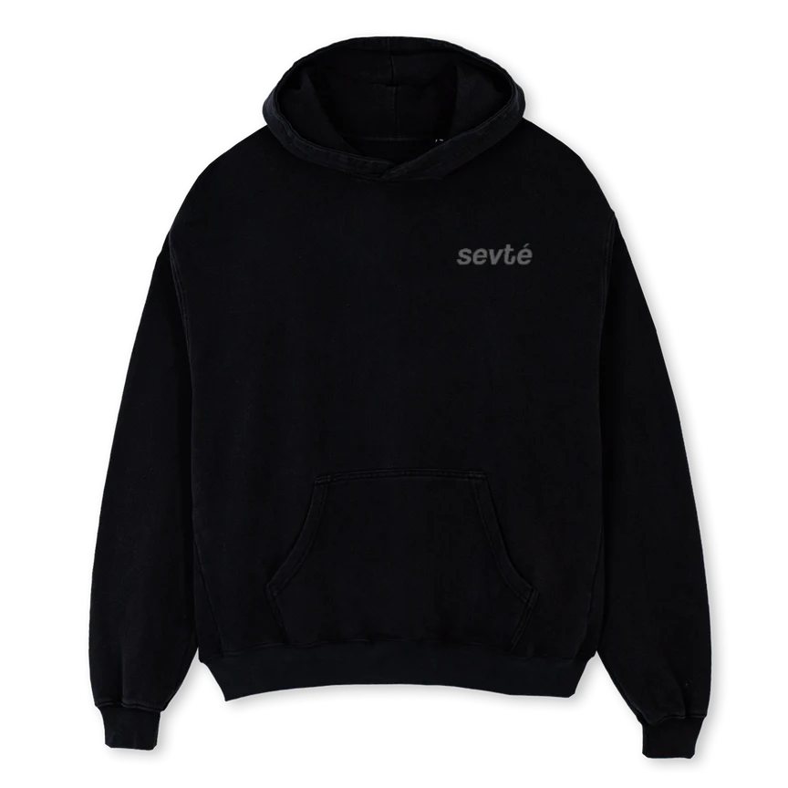 AWHOODIEBLACK Black Oversized Hoodie.