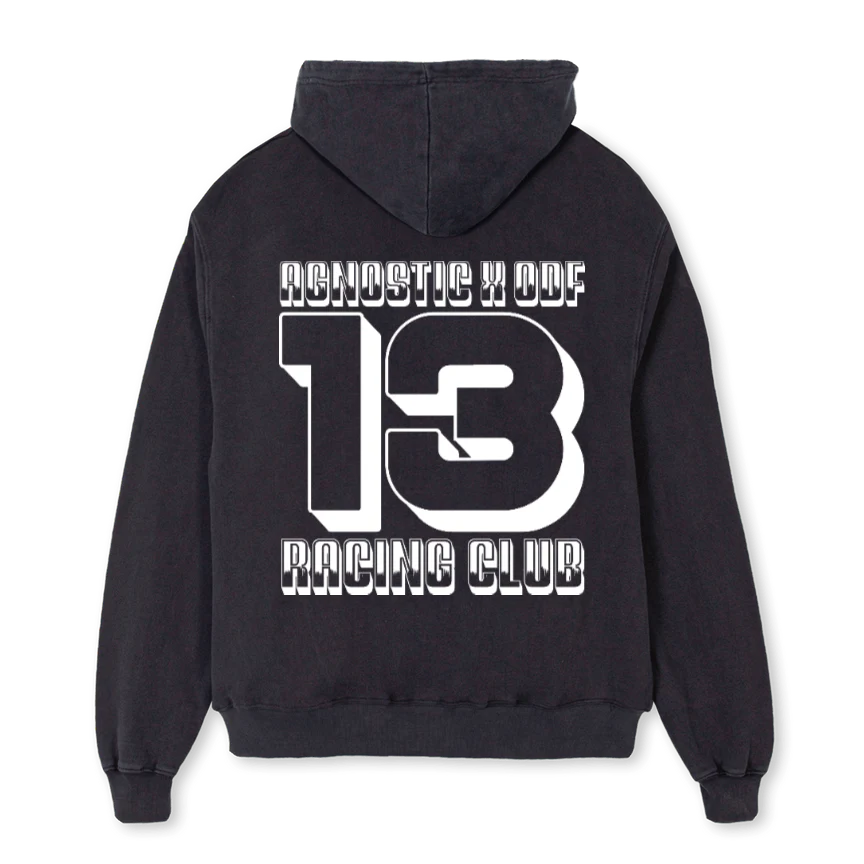 AXODFHOODIEVB Vintage Black Oversized Zipped Hoodie. - Image 2