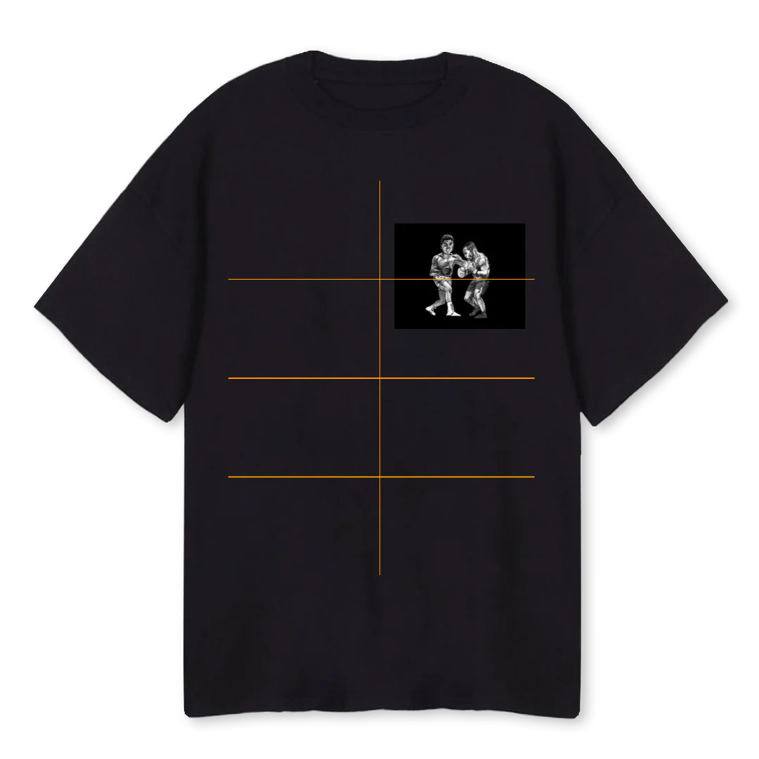 AXT Black Oversized Tee.