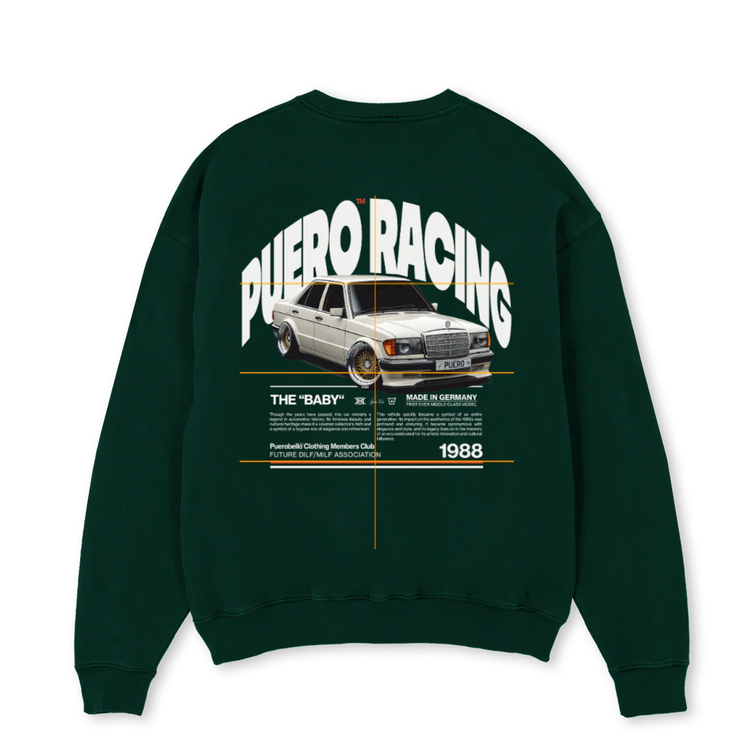 BABCREWNCK Wild Green Oversized Crewneck Sweater. - Image 2