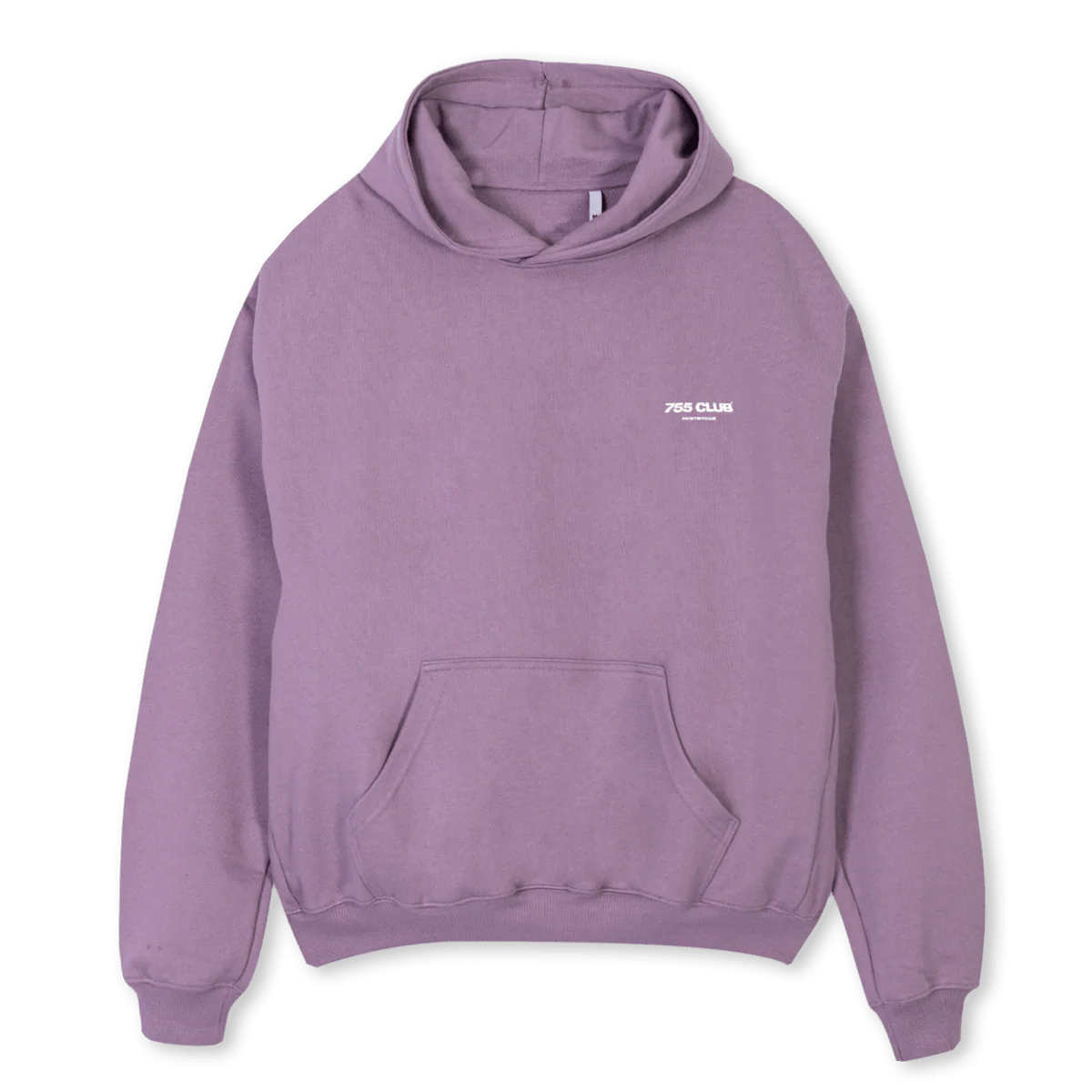 BACK TEXT Purple Oversized Hoodie.