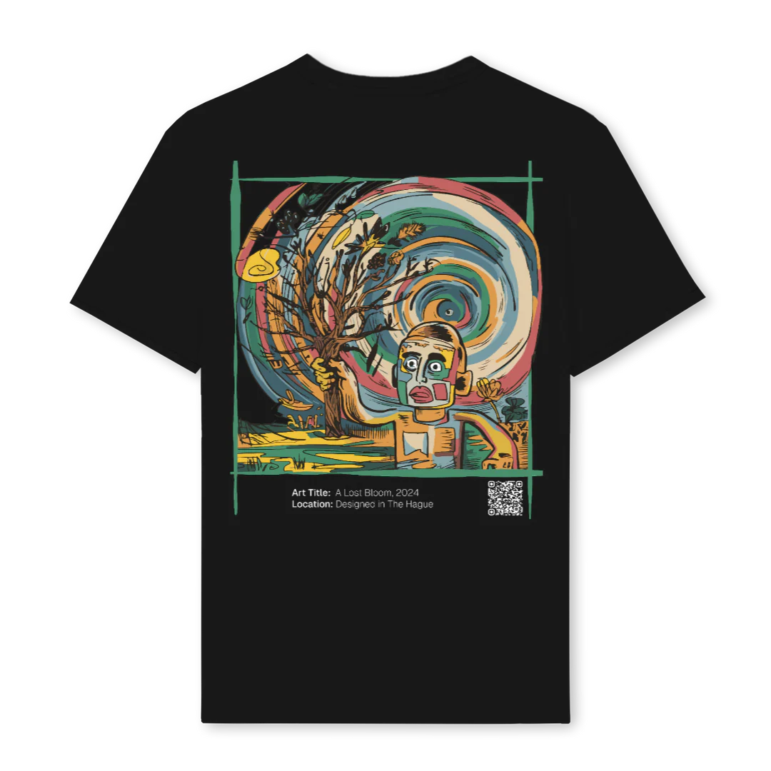 BALOSTBLOOMTS Black Regular Tee. - Image 2