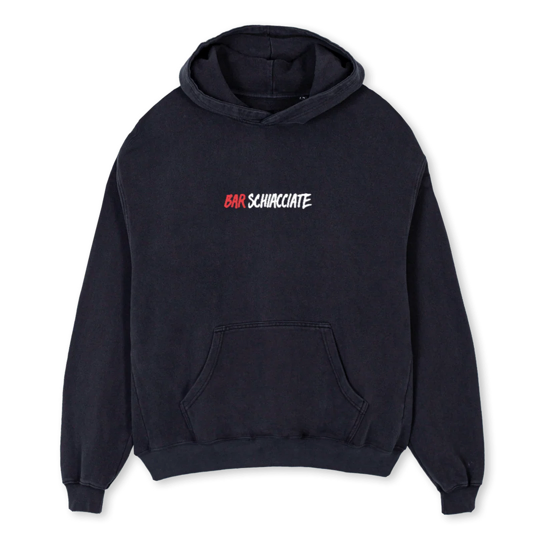 BARSCHVINTBLHOODIE Vintage Black Oversized Hoodie.