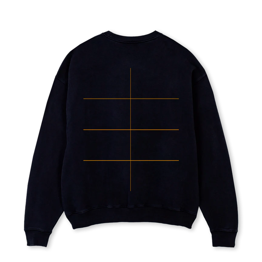 BAYSIX  Black Oversized Crewneck Sweater. - Image 2