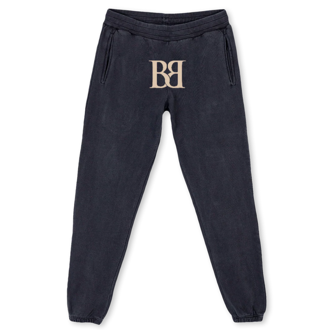 BBLETTERBOTTOMS Vintage Black Sweatpants.