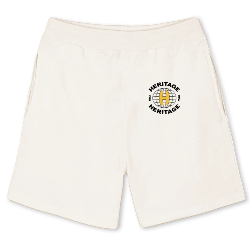 MMAHWHITE_SHORTS Vintage White Relaxed Sweatshorts