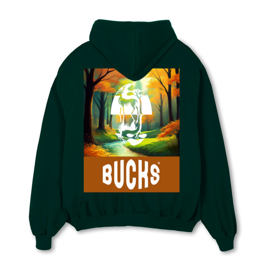 BCSVI Wild Green Oversized Zipped Hoodie. - Image 2