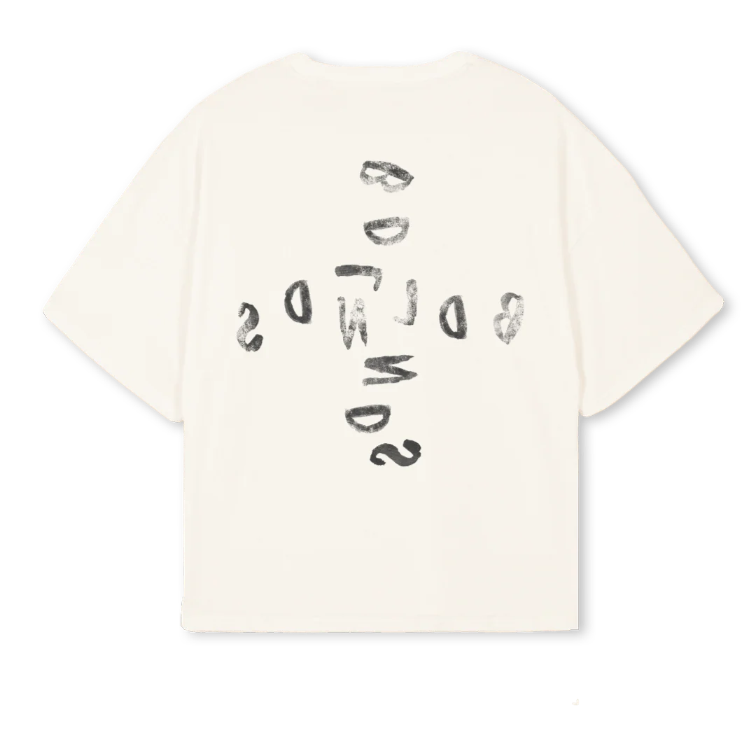 BDLNDSOFFWHITE Vintage White Oversized Boxy Tee. - Image 2