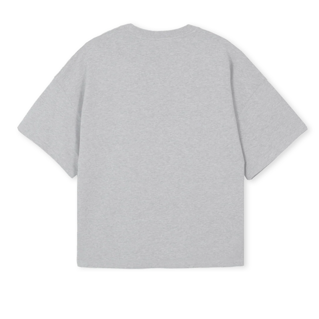STAYRARE_LG Light Grey Marl Oversized Boxy Tee. - Image 2