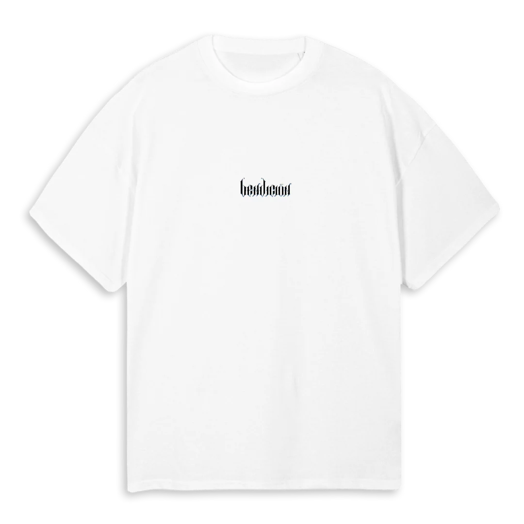BEGRATEFULWHITE White Oversized Tee.