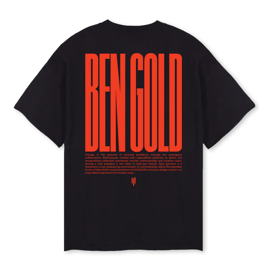BENGOLD Black Oversized Tee. - Image 2
